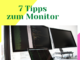 Ergonomie am Arbeitsplatz 7 Tipps zum Monitor